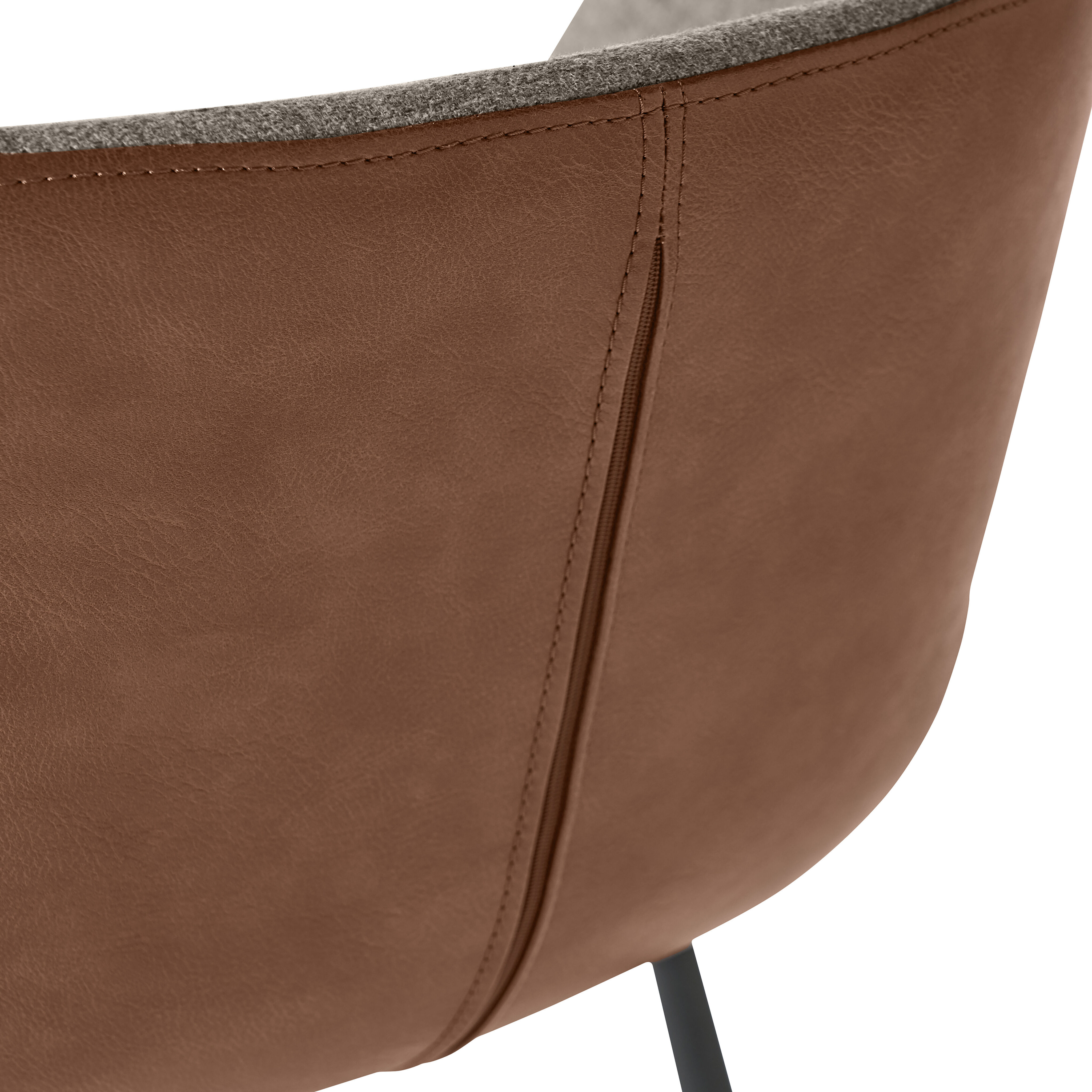 Waldo 35.5 inch November Grey / Cinnamon Brown Counter Stool